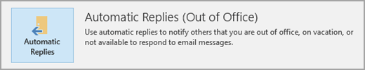Click the Automatic Replies