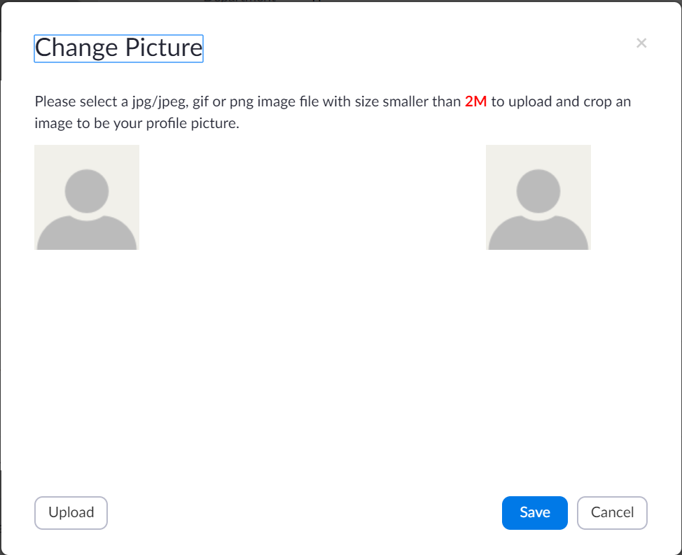 Upload and save window